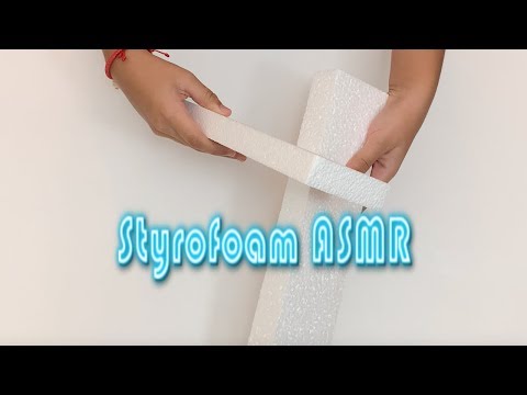 ODDLY SATISFYING RUBBING, BREAKING STYROFOAM SOUND NO TALKING ASMR