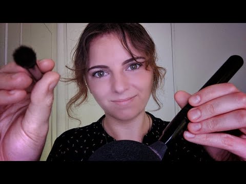 ASMR Brushing You To Sleep | Sounds and visual triggers with various brushes 🖌️
