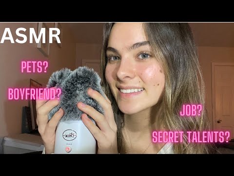 ASMR brain massage and answering your questions! (Q+A video) 💗