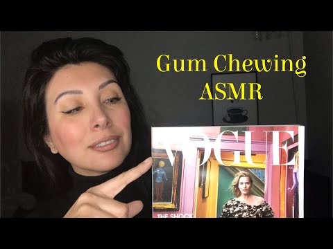 Gum Chewing ASMR | Vogue Magazine Flip Through