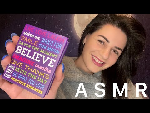 ASMR | Reading You Inspirational Quotes 📚💟 (Relaxing Hand Movements & Whispering)