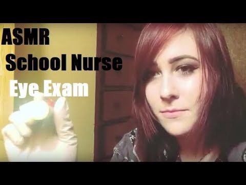 ASMR School Nurse Eye Exam (Pen Light Triggers)
