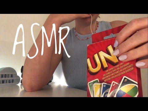 ASMR tapping, whispering and mouth sounds