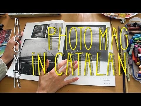 ASMR Turning Pages of a Photography Magazine - Soft Spoken Comments in Catalan - Little Watermelon