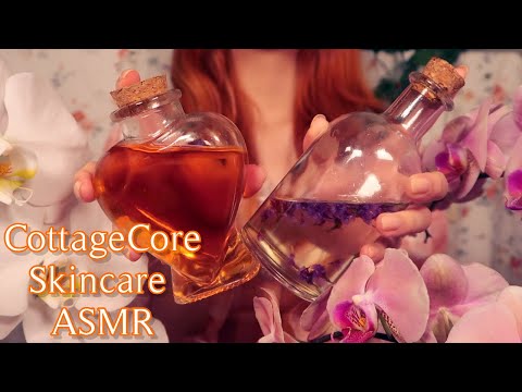 🌷 CottageCore Girl ASMR Natural Skincare Application 🌷 (layered sounds, roleplay whisper)