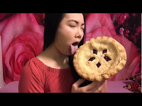 Messy fingers ASMR (Mmmm cherry pie, my favorite)
