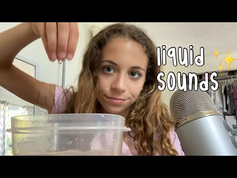ASMR tingly water and liquid sounds ✨