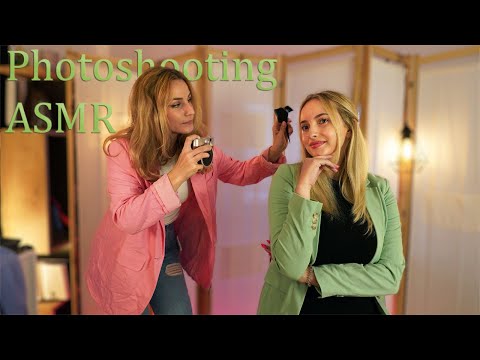 ASMR Perfectionist Photoshoot with Precise Hair Fixing and Clothes Fitting with Gentle Adjustments