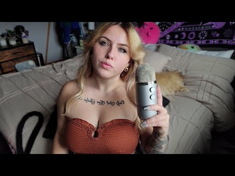 ASMR- Rubbing Scratching & Tapping On Mic (NO COVER)