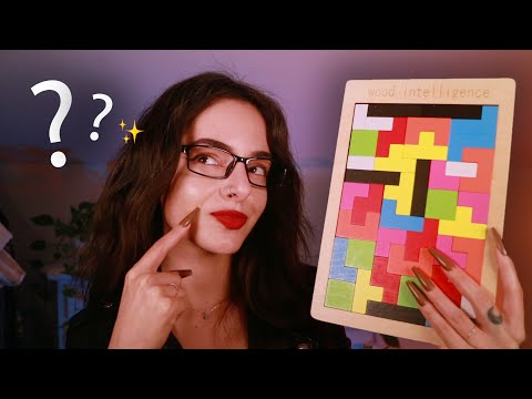 ASMR Relaxing Tests ✨ How Smart Are You!? ✨ Follow My Instructions While I Test Your Mind ~