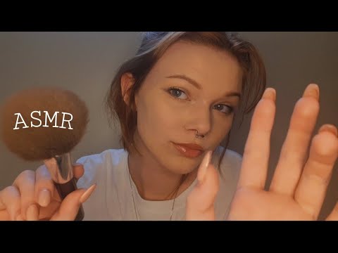 asmr | lofi fast and aggressive doing your make up | up close personal attention