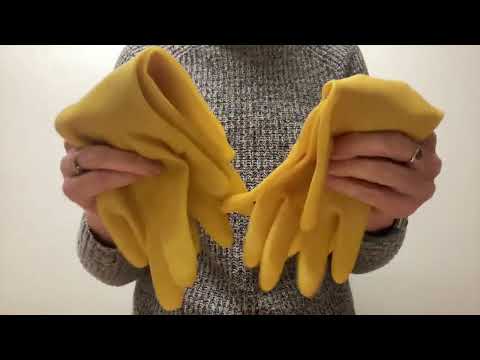 ASMR Mummy - New Gloves Old Gloves Comparison Yellow VGO Dishwashing Rubber Relaxing Hand Sounds