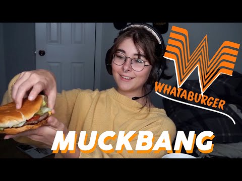 Whataburger Mukbang | My first time trying Whataburger