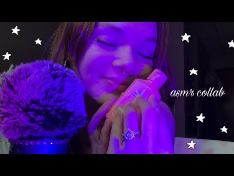 asmr | clicky mouth sounds, tapping and rambling 🩷 collab w @presleyasmr