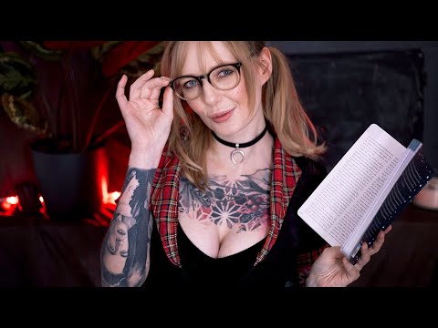 ASMR FLIRTY Student Helps YOU Relax during Study Session - Roleplay