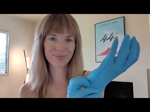 ASMR Massage with Latex Gloves on Your Shoulders, Arms and Neck