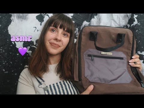Asmr whats in my backpack ( tapping & whispering) 💜