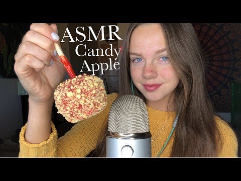 ASMR Eating a Carmel Apple (Mouth Sounds)