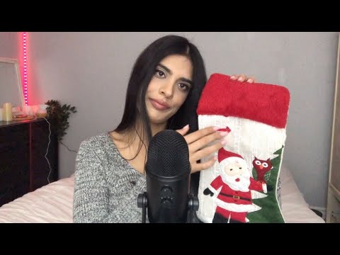 ASMR 🎄Christmas Haul 🎄 Tingly Tapping + Scratching + Trigger words 🌟