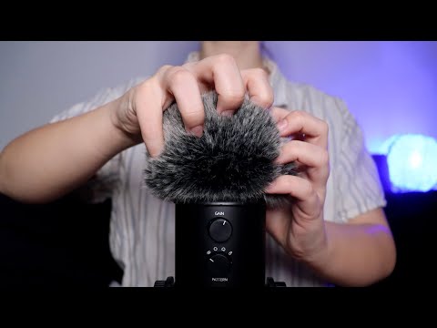 ASMR - Extra FAST & AGGRESSIVE Microphone Scratching (With Fluffy Windscreen) [No Talking]
