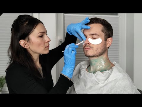 Skin Care For Men's Face [ASMR] Beauty Treatment & Routine