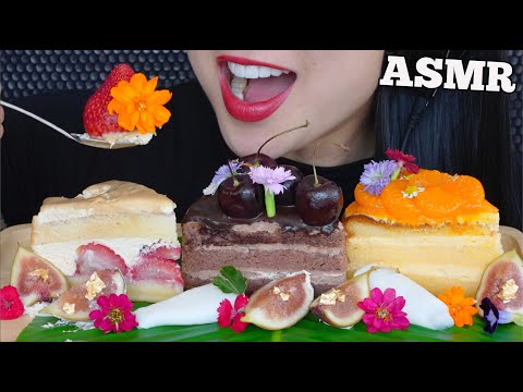 ASMR DELICATE CAKE (SOFT DESSERT EATING SOUNDS) NO TALKING | SAS-ASMR