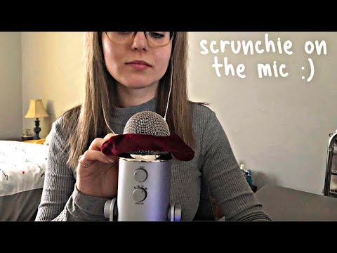 ASMR | Scrunchie On The Mic 💖🎙 (Slow Mic Swirling, Brushing, Scratching The Scrunchie)