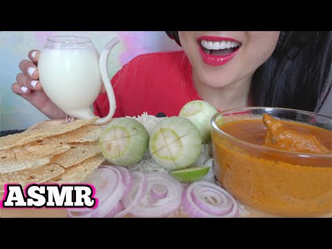 ASMR DELICIOUS CURRY *MESSY EATING WITH HAND (EATING SOUNDS) NO TALKING | SAS-ASMR