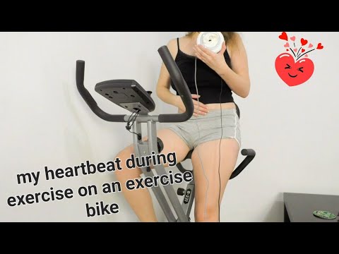 ASMR listen to my heartbeat when I exercise on an exercise bike