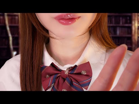ASMR Whispering in the Library📘 (closeup whispers)
