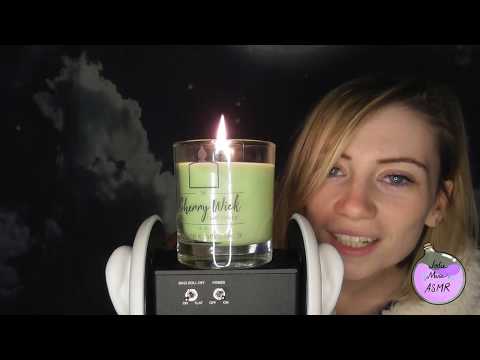 ASMR Crackling candle/ ear to ear whispers