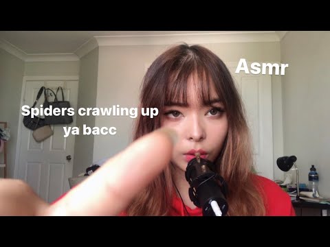Asmr Spiders crawling up your back, snakes slithering down 👀