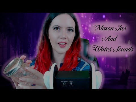 [ASMR] Mason Jar and Water Sounds with Extreme Delay (Tapping and Shaking)