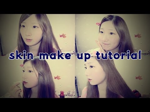 [ 한국어 ASMR , ASMR Korean ] skin make up tutorial (피부 화장 방법)