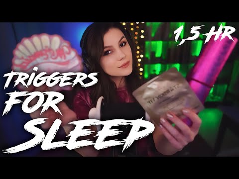 ASMR 1 Hour of Triggers for Sleep 💎 Ear Massage, Tk tk, Hand Movements, Trigger Assortment and more