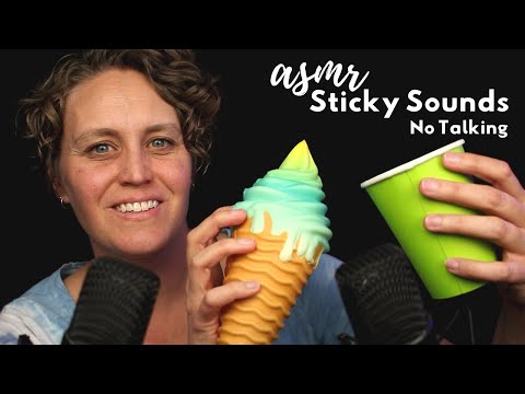 ASMR Sticky Tapping and Gripping | No Talking