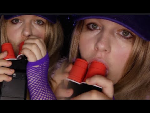 ASMR | INTENSE Mouth Sounds👄Inside Tiny Cups W/Tapping.