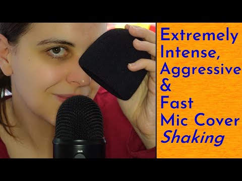 ASMR EXTREMELY Aggressive & Fast Mic Cover Shaking - Won't be for Everyone! (No Talking)