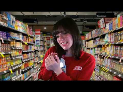 ASMR Rude Grocery Store Cashier Roleplay | Whispered Rambles and Wooden Prop Tapping