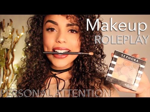 ASMR Doing your MAKEUP ( Roleplay, Personal Attention, Soft spoken )