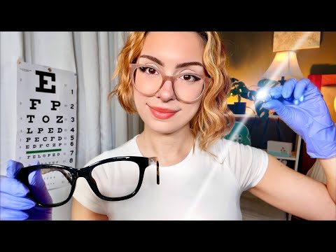 ASMR Eye Exam Lens 1 or 2 👓 DETAILED Doctor Roleplay REALISTIC Vision Test, Glasses Fitting 👓