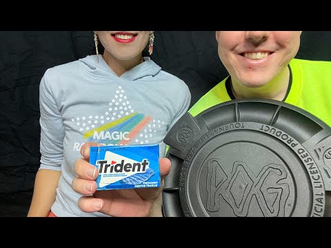 ASMR Gum Chewing Whisper Ramble (With My Husband)