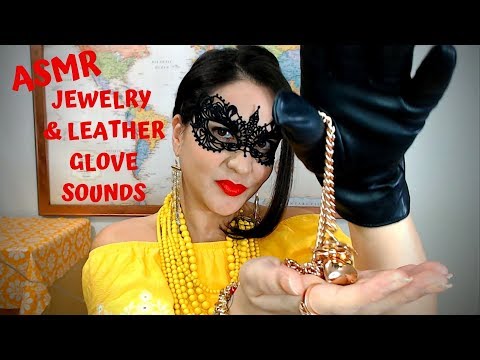 ASMR Gold & Rose Gold Jewelry Sounds + Leather Gloves!!(Request)