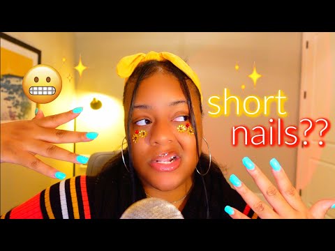 I made the best ASMR video with short nails 💅🏾✨(100% of you will tingle in 1 minute /chaotic 🤤🔥)