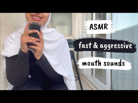 ASMR Fast and Aggressive Mouth Sounds on the Balcony (INTENSE) 🤯
