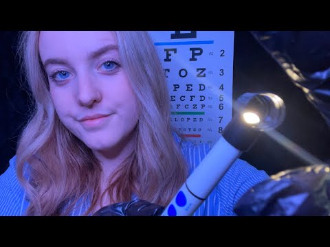 ASMR | Eye Exam 👀[Light Triggers, Gloves and Up Close examination]