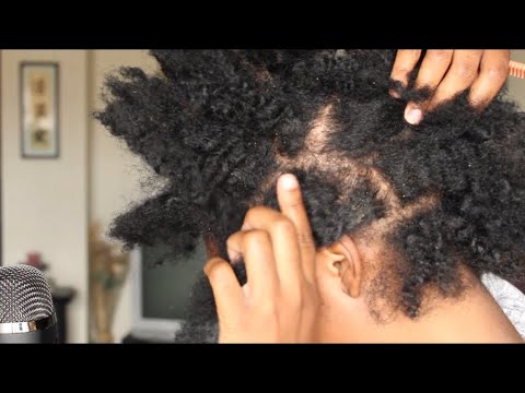 SCALP SCRATCHING WITH COMB ON DIRTY HAIR! ASMR SOUNDS