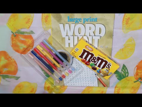 WORD SEARCH ALL THINGS ITALIAN ASMR M&M's EATING SOUNDS