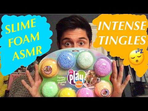 INTENSE Slime Foam ASMR! (Slime, Foam, & Sticky Sounds)