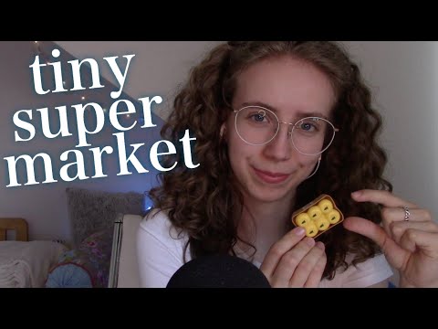 [ASMR] Buying Miniature Groceries in the TINIEST supermarket (Role-Play) 🍎🧼 soft-spoken & whispering